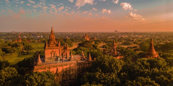 Temples a Bagan en Birmanie