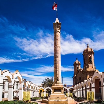 Obelisque a Potosi en Bolivie