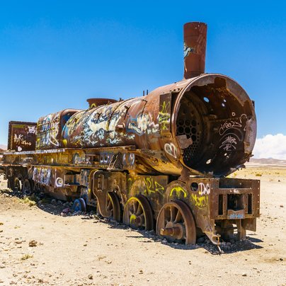 Train d'Uyuni en Bolivie