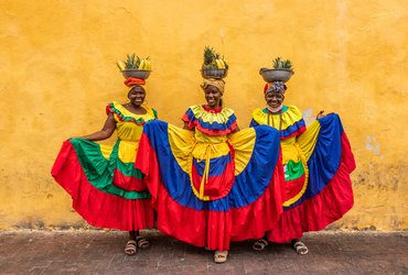 Femmes a Carthagene en Colombie