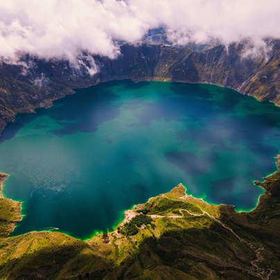 lac de Quilotoa en Equateur