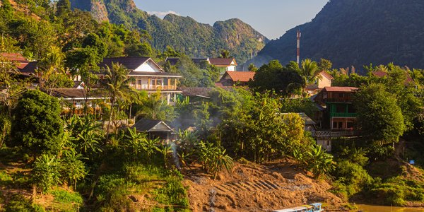 Village de Nong Khiaw au Laos