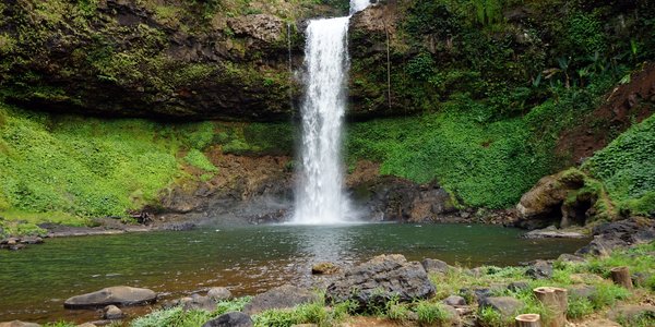 Cascade dans les bolovens au Laos