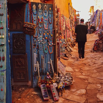 Bijoux a Aït Benhaddou au Maroc