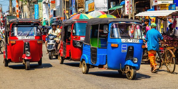 Tuk tuk a Colombo au Sri Lanka