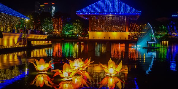 Vesak a Colombo au Sri Lanka