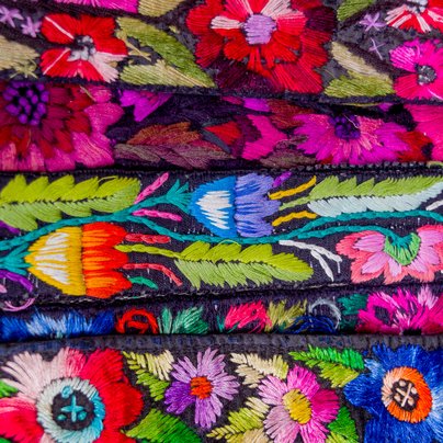 Textile traditionnel maya au Guatemala