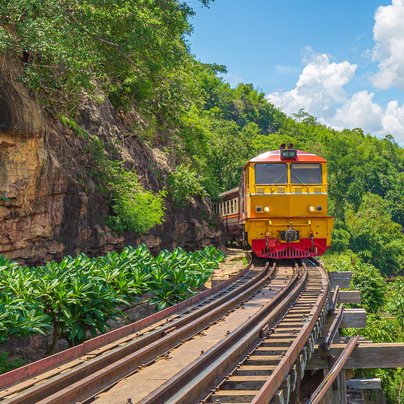 Train de Kanchanaburi en Thailande
