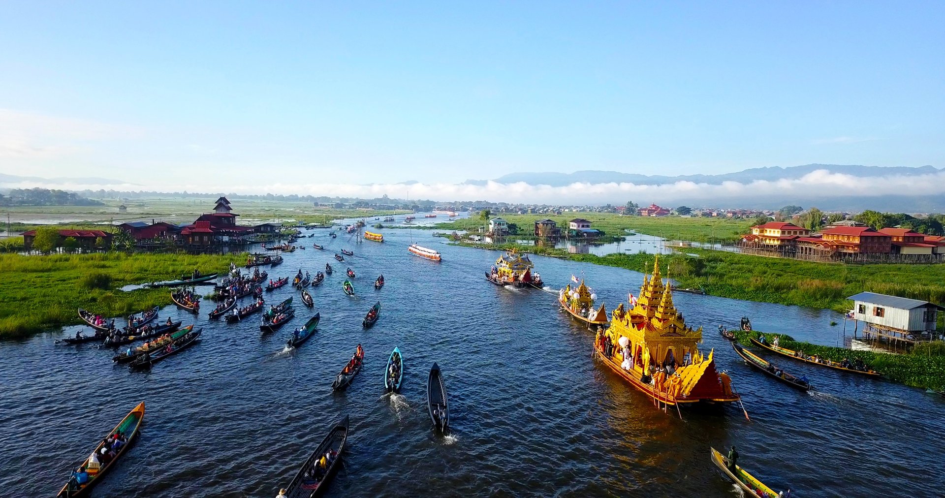 Festival de la pagode, lac Inle, Birmanie