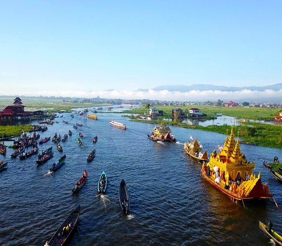 Festival de la pagode, lac Inle, Birmanie