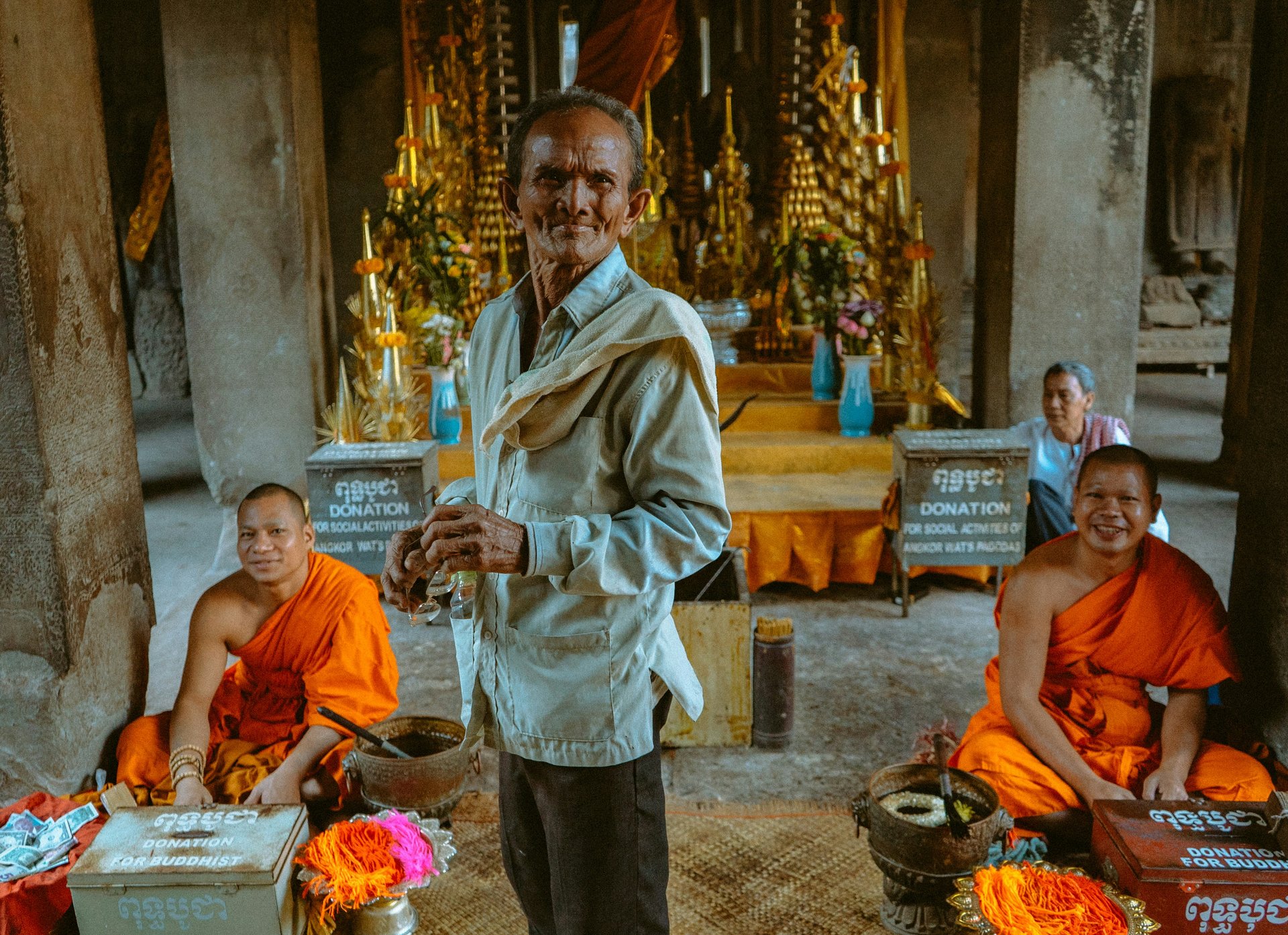 Population du Cambodge à Angkor Wat