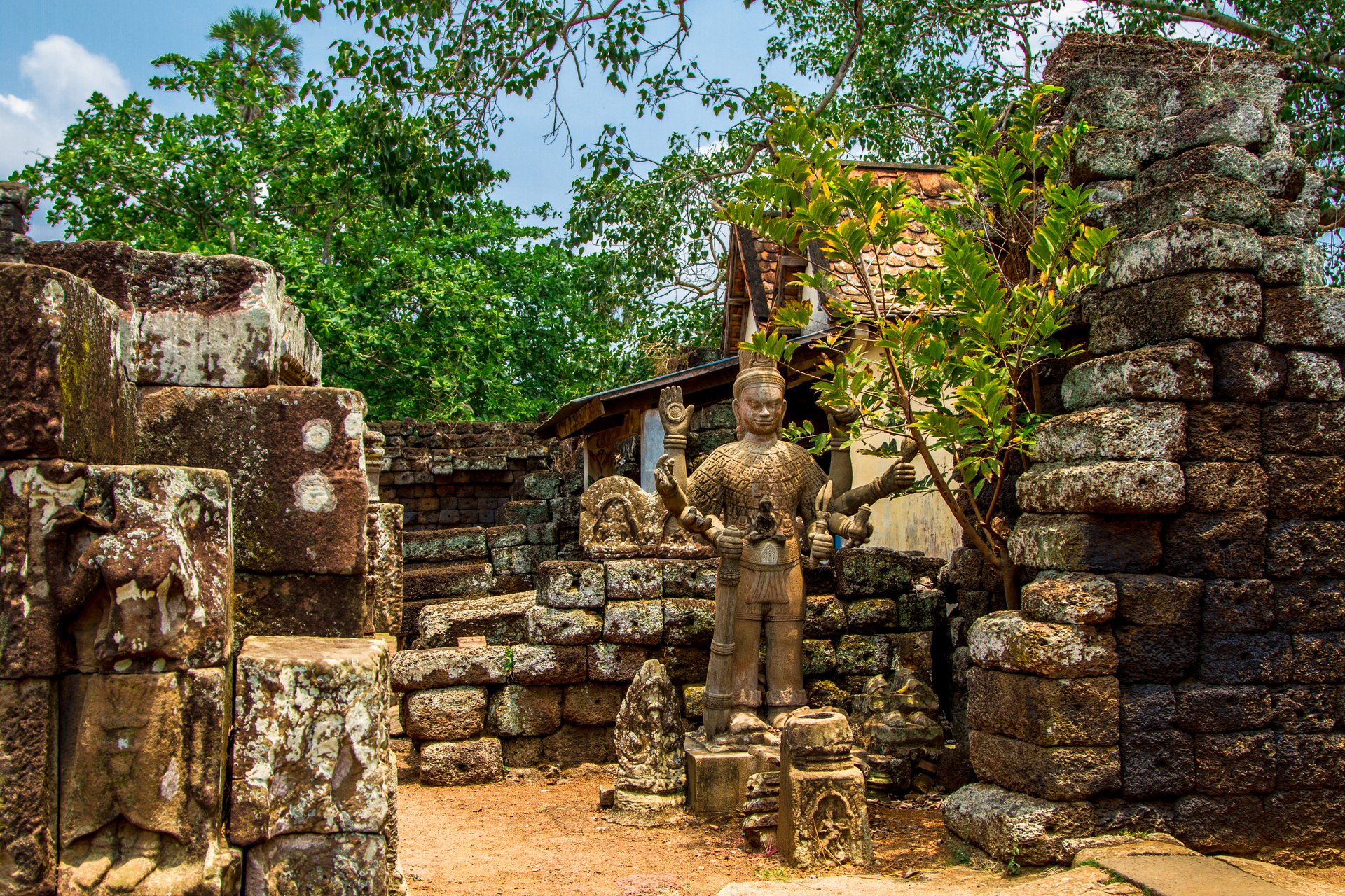 cambodge kampong cham pagode nokor bachey