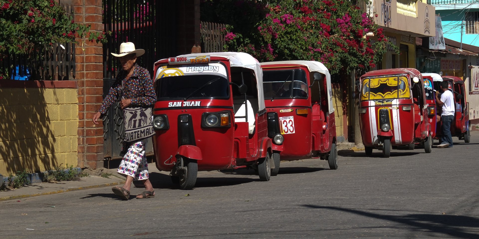 Tuk Tuk à San Juan la Laguna au Guatemala