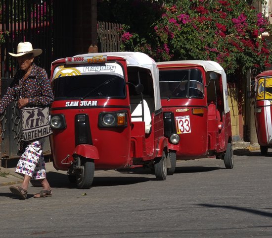 Tuk Tuk à San Juan la Laguna au Guatemala