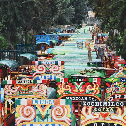 Xochimilco au Mexique