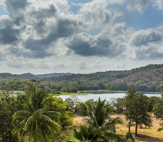 Vue sur les collines depuis Gamboa, Panama