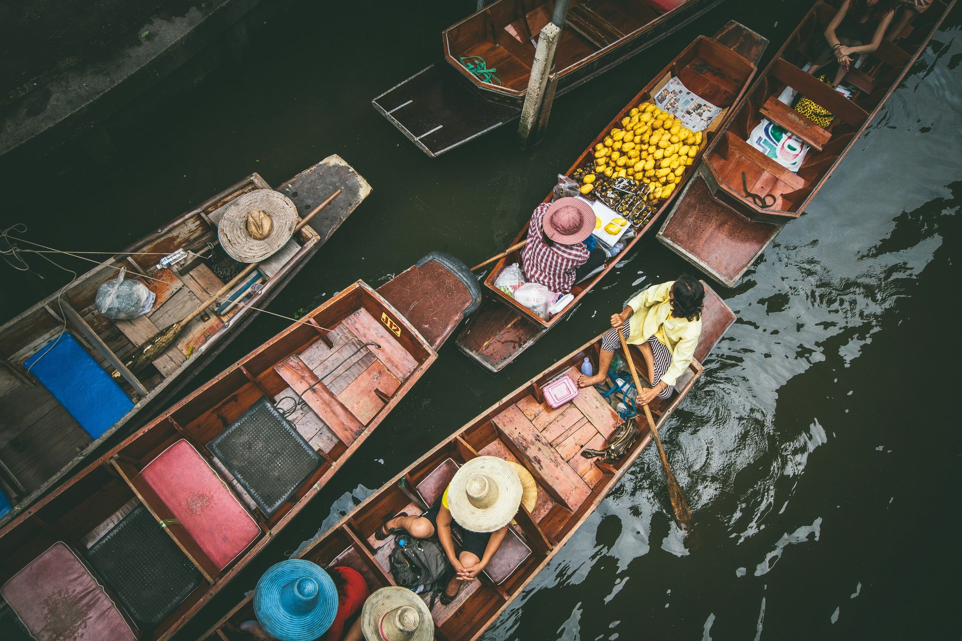 Les marchés flottants en Thaïlande   Damnoen Saduak