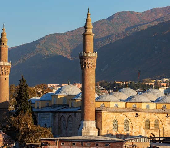 turquie bursa mosquee minarets coupoles