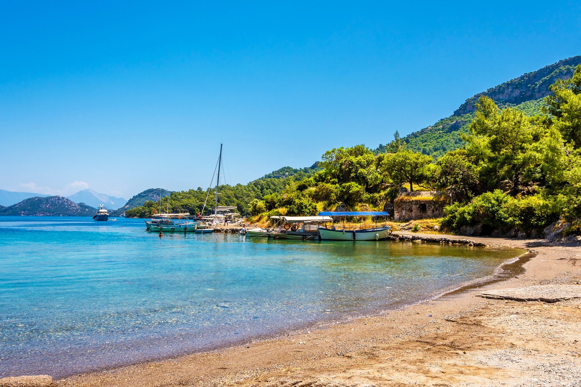 turquie dalaman baie plage crique