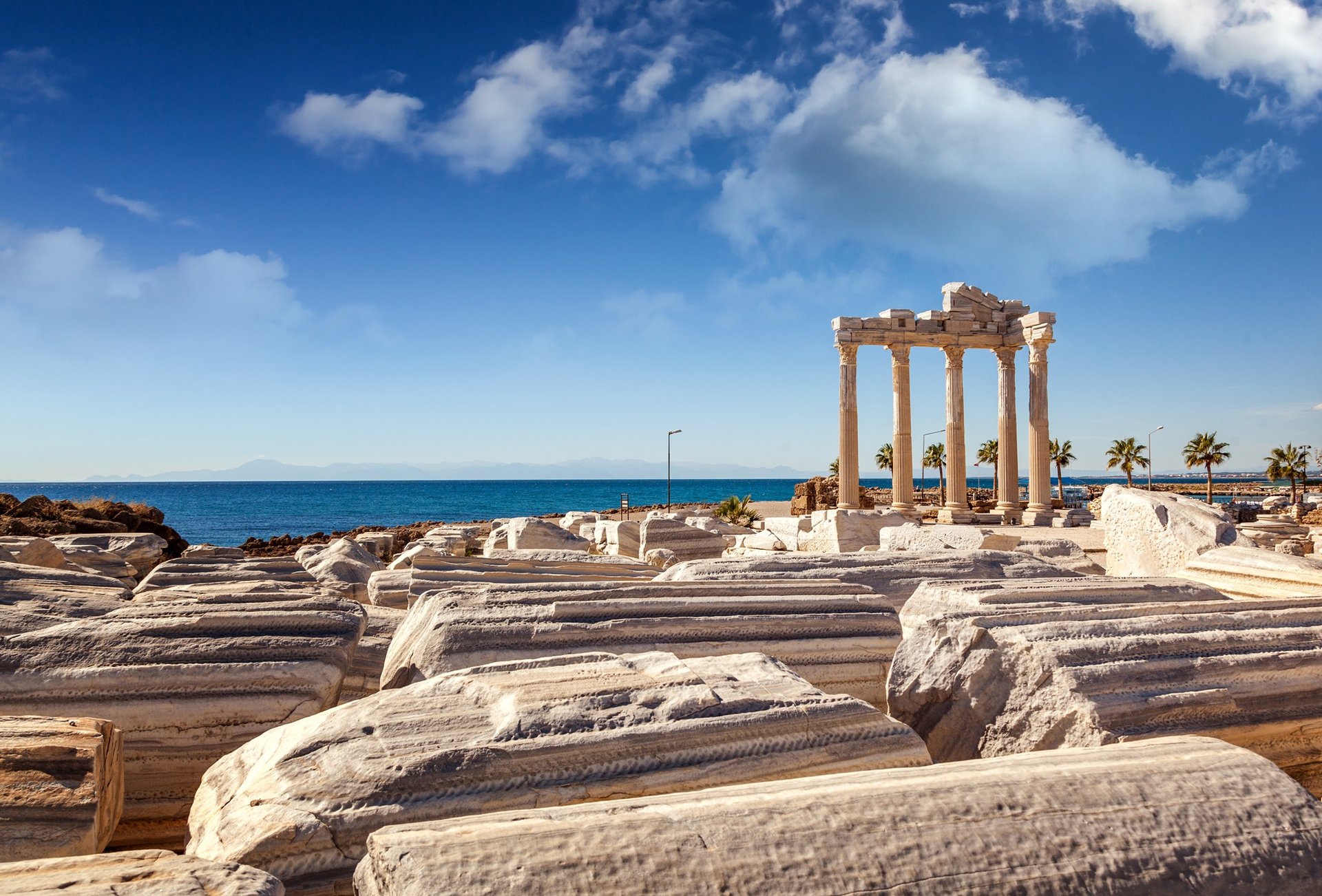 turquie side temple apollon